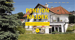 Desktop Screenshot of penzionnajdek.eu