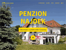 Tablet Screenshot of penzionnajdek.eu